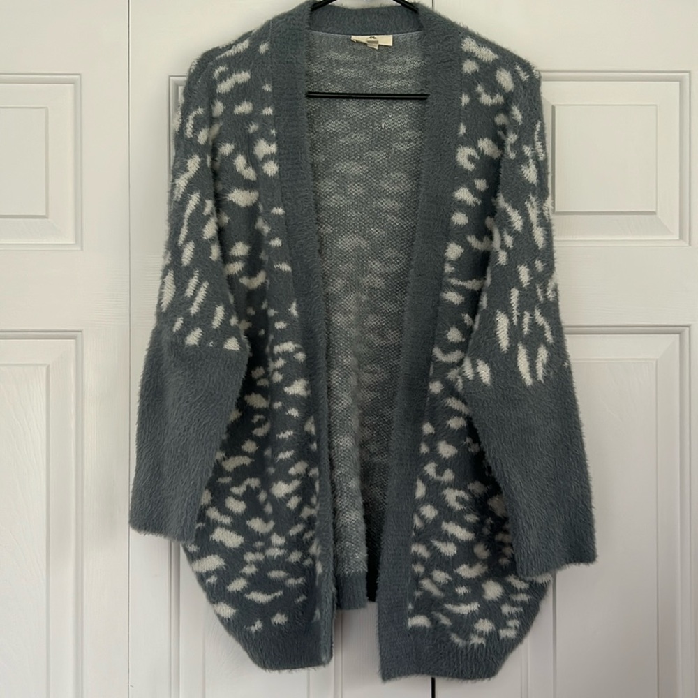 Entro Oversized Animal Print Cardigan S/M